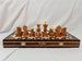 Personalized Wooden Chess Set, Carved by Hand, 3 Sizes 