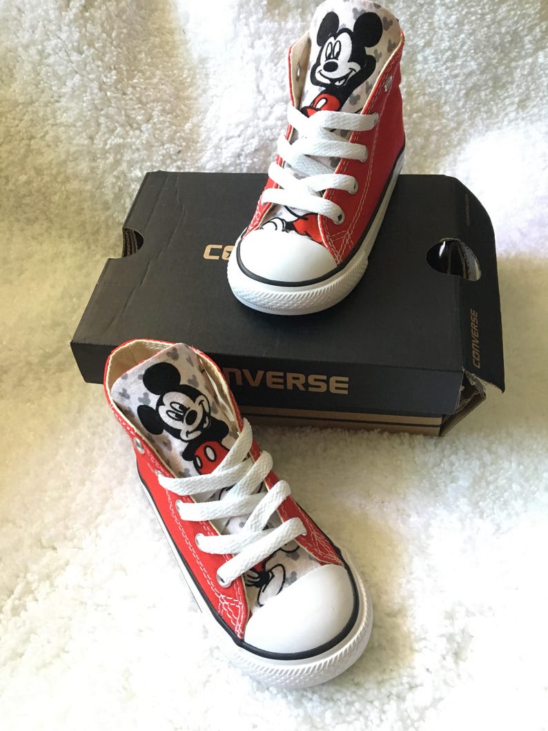 converse mickey mouse shoes