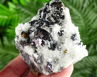 Erstaunlicher Quarz mit Chalkopyrit und Sphalerit, Rohkristall, natürliches Mineral, Heilkristall, Spiritualitätskristall, Mineralexemplar B3004
