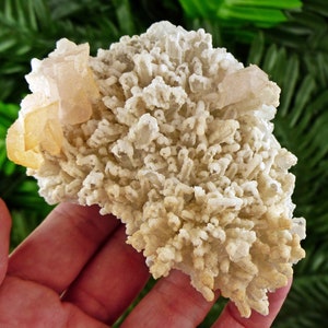 Amazing Clear Quartz with Two Generation Calcite from new find , Crystal, Crystal, Mineral, Natural Crystal, Raw Crystals