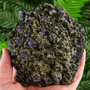 Only In Our Store Rare Amethyst with Chalcopyrite From Famous Chala Mine, Bulgaria, Crystal, Mineral B2562