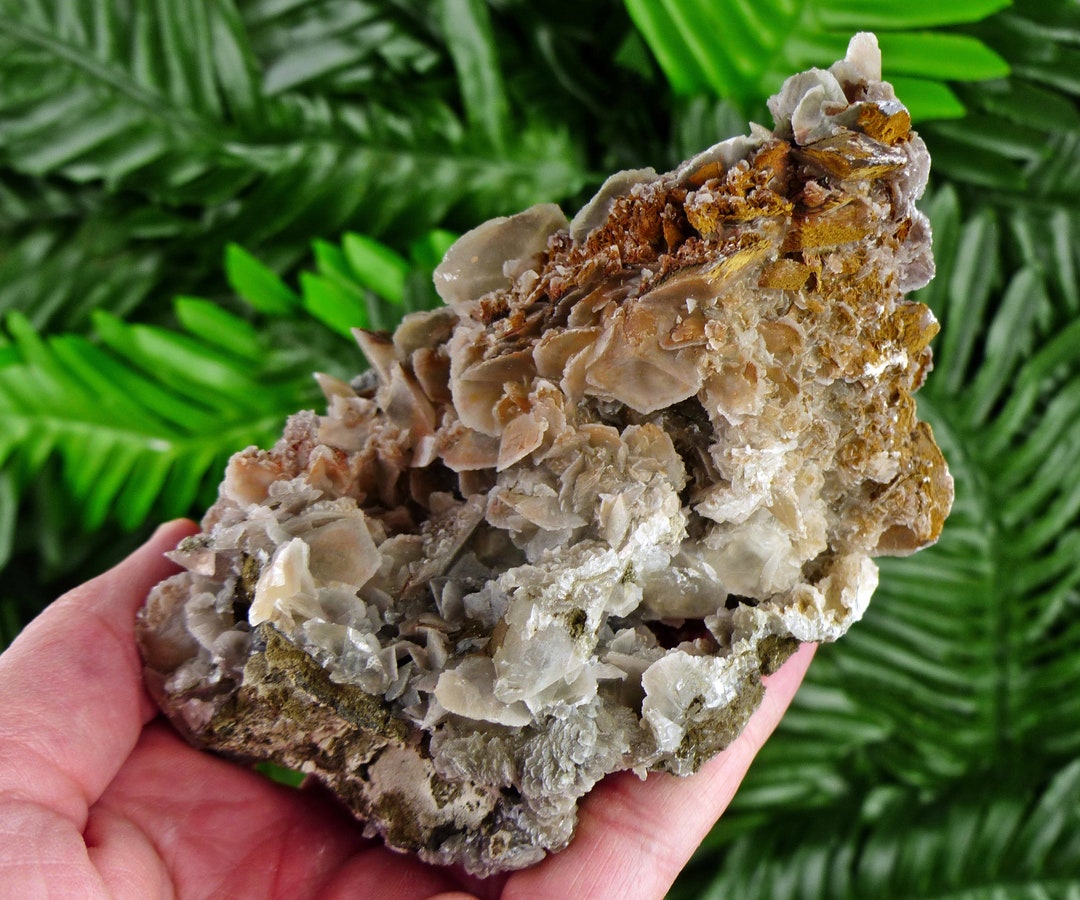 Rarest Calcite Amazing and Rare Calcite With Iron Oxide and Chlorite, Raw Crystal ...