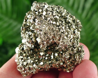 Pyrite Crystal, Pyrite Cubes, Shiny Pyrite, Pyrite Crystal, Pyrite Mineral, Fool's Gold Cluster, Natural Crystal, Mineral Stone B1966