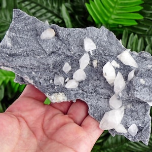 Rare Chalcedony with Calcite, Raw Crystal, Natural Mineral, Healing Crystal, Spirituality Crystal, Mineral Specimen B2388