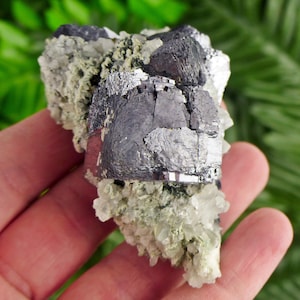 Amazing Galena with Quartz and Chalcopyrite , Raw Crystal, Natural Mineral, Mineral Specimen B2791