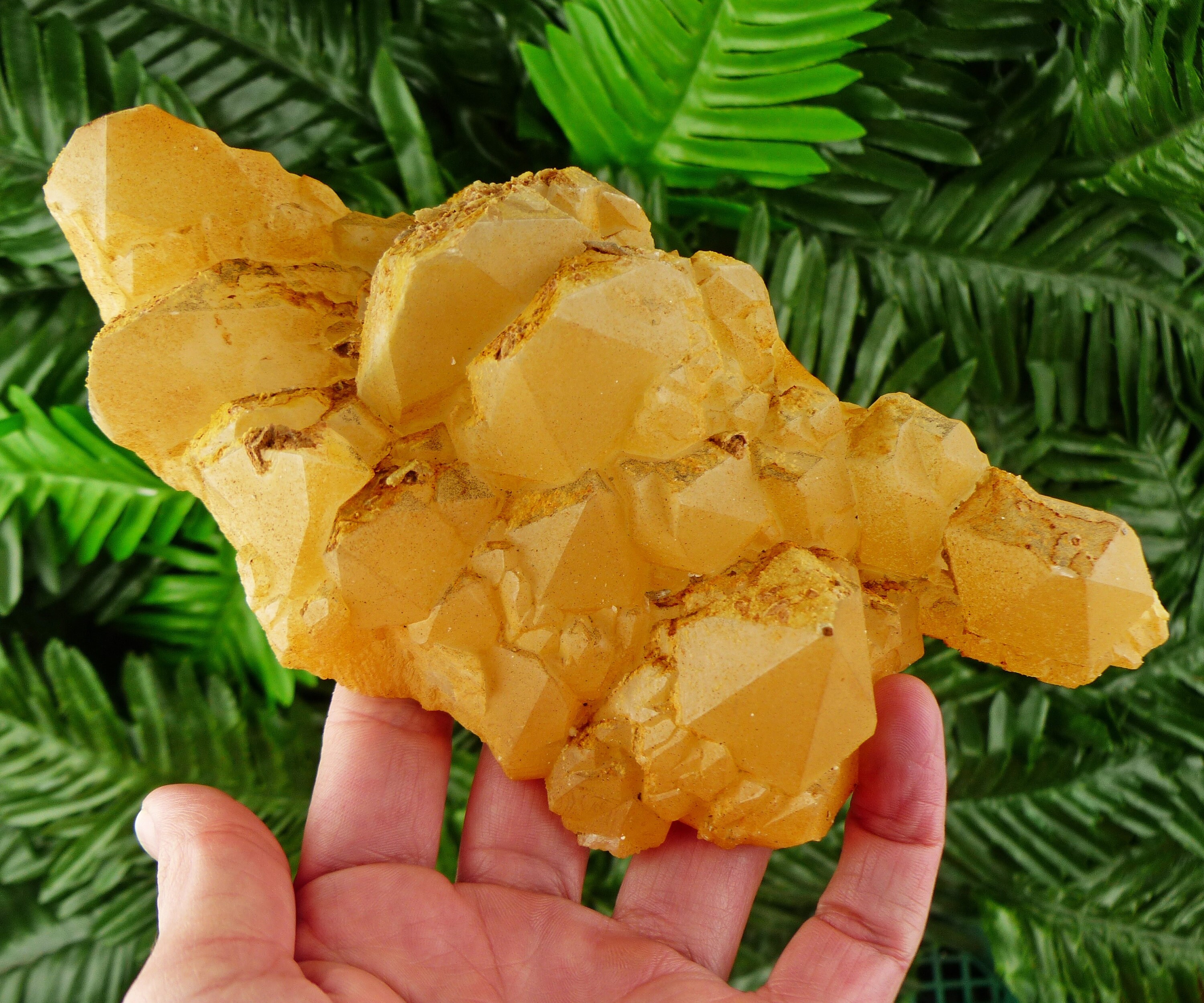 Big Quartz With Iron Oxide, Quartz Crystal, Mineral, Natural