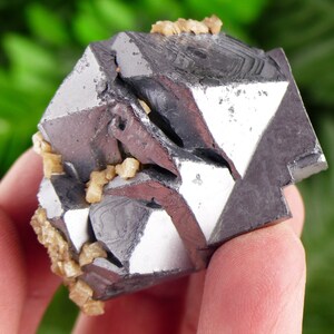 Top Quality Shiny Galena with Calcite, Crystal, Mineral, Natural Crystal, Crystals, Minerals, Galena Crystal B2585