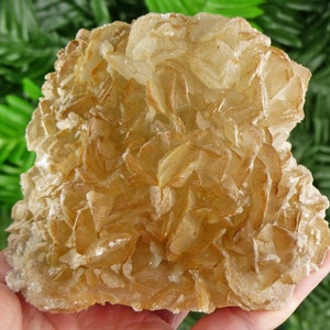 Big Yellow Calcite Crystal, Raw Mineral, Natural Crystal, Raw Crystals, Calcite Crystal B1637
