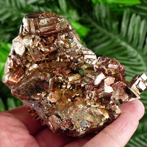 Amazing Pyrite with Hematite, Pyrite Cubes, Shiny Pyrite, Pyrite Crystal, Pyrite Mineral, Fool&#39;s Gold, Natural Crystal, Mineral Stone B2346