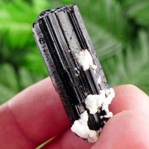 Black Tourmaline with Feldspar, Raw Crystal, Natural Mineral, Healing Crystal, Spirituality Crystal, Mineral Specimen B2235