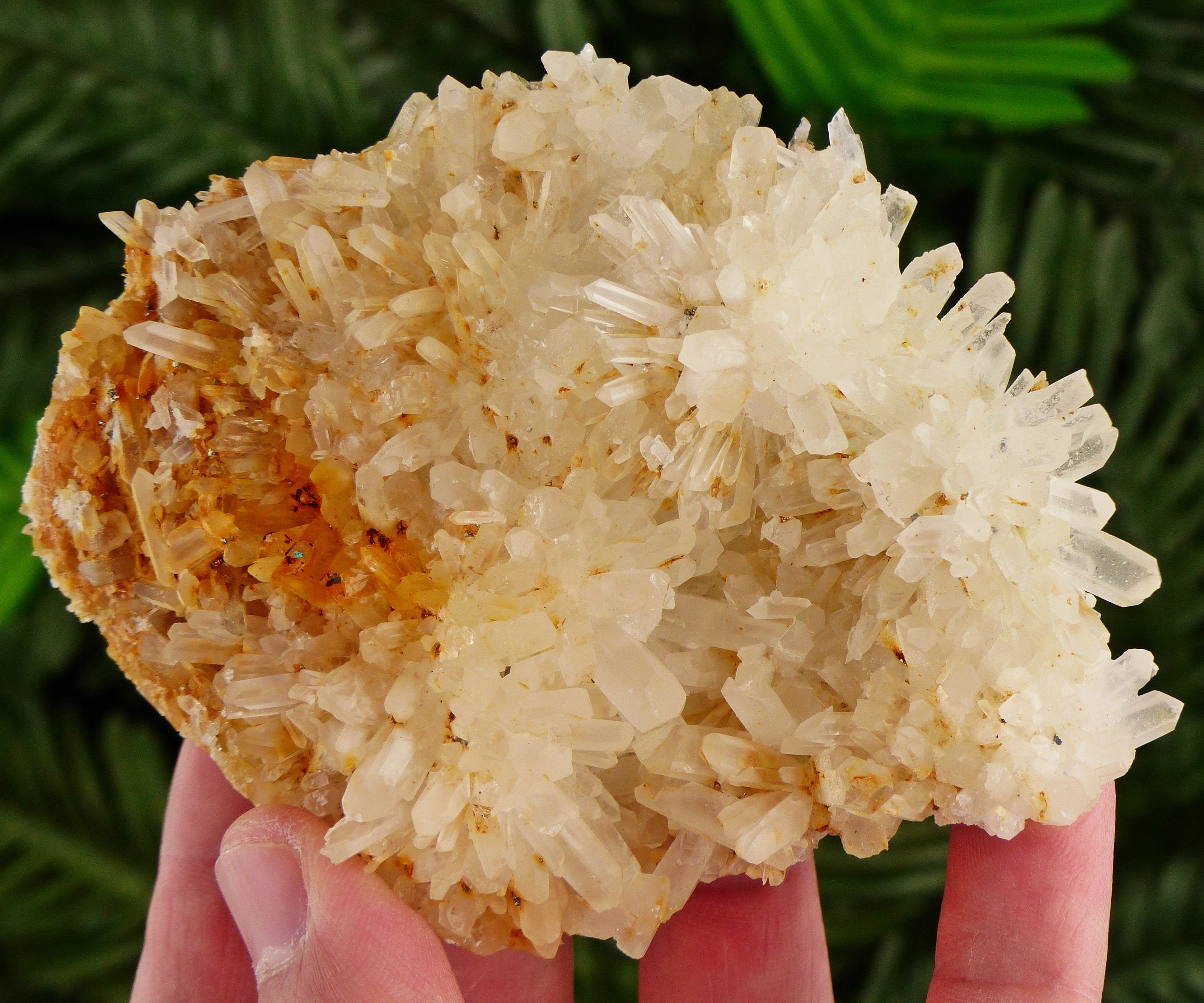 Quartz With Iron Oxide, Raw Crystal, Natural Mineral, Healing