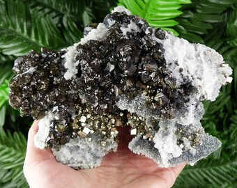 Sphalerite Cleiophane, Quartz, Pyrite, Rare Gem, Natural Mineral, Raw Crystal,Mineral Specimen, 9th September Mine Bulgaria, Madan Ore Field