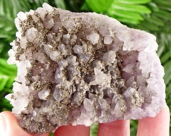 Amazing Amethyst with Pyrite, Raw Crystal, Natural Mineral, Healing Crystal, Mineral Specimen B3862