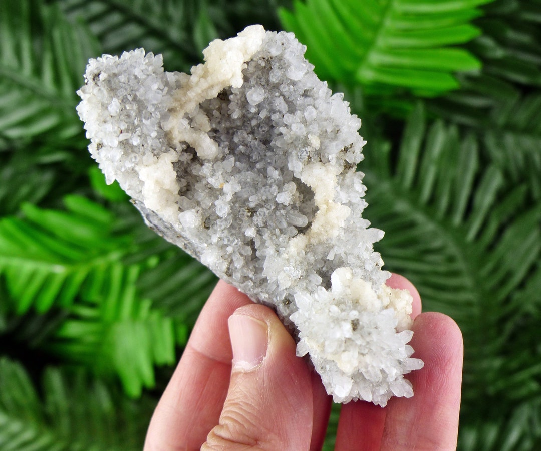 Milky Quartz With Chalcedony and Calcite Quartz Crystal Raw Etsy