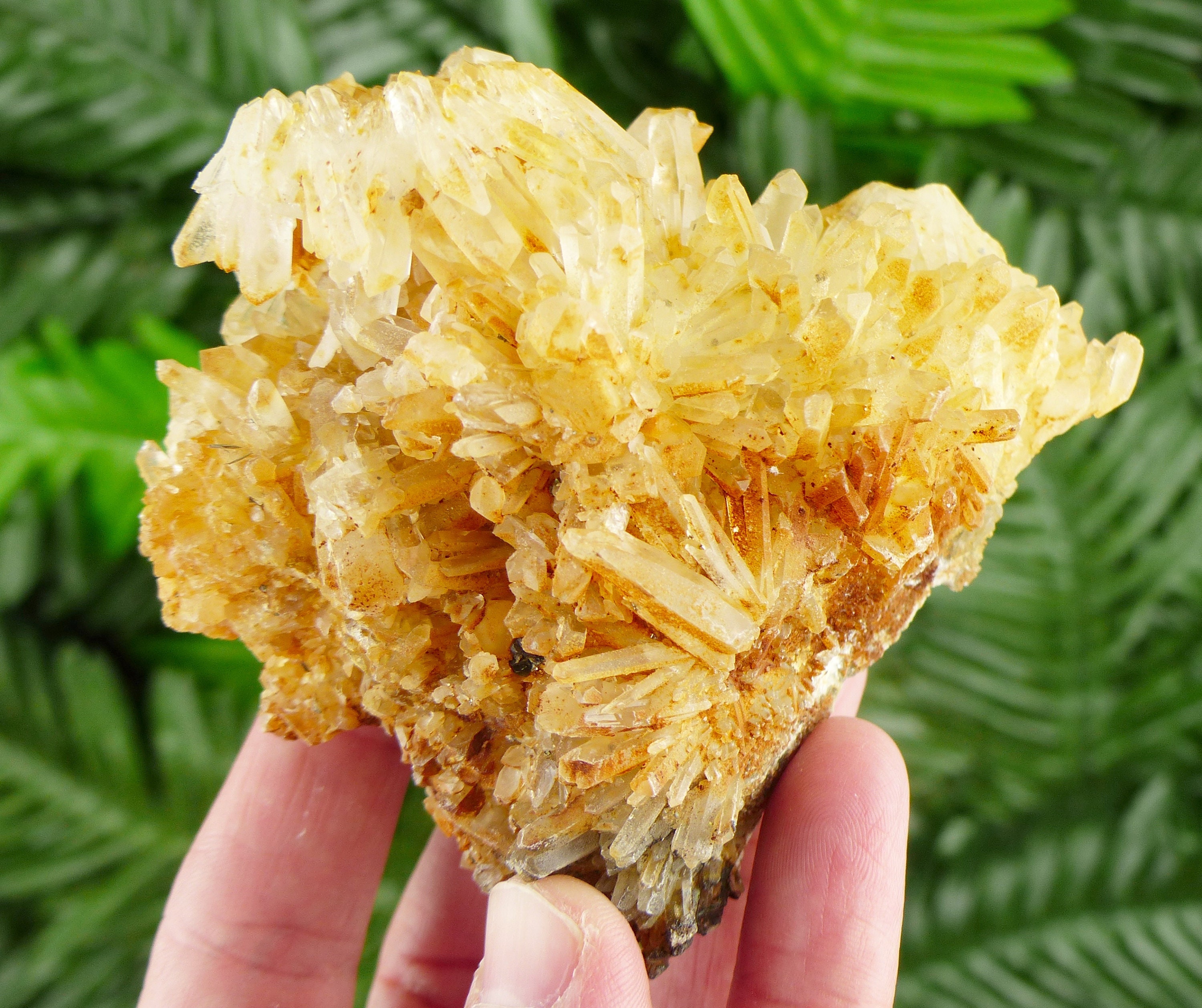 Amazing Quartz With Iron Oxide, Raw Crystal, Natural Mineral