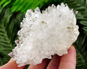 Quartz, Chalcopyrite, Rare Crystal, Natural Mineral, Raw Crystal, Healing Crystal, Mineral Specimen, Drujba Mine Bulgaria, Laki Town