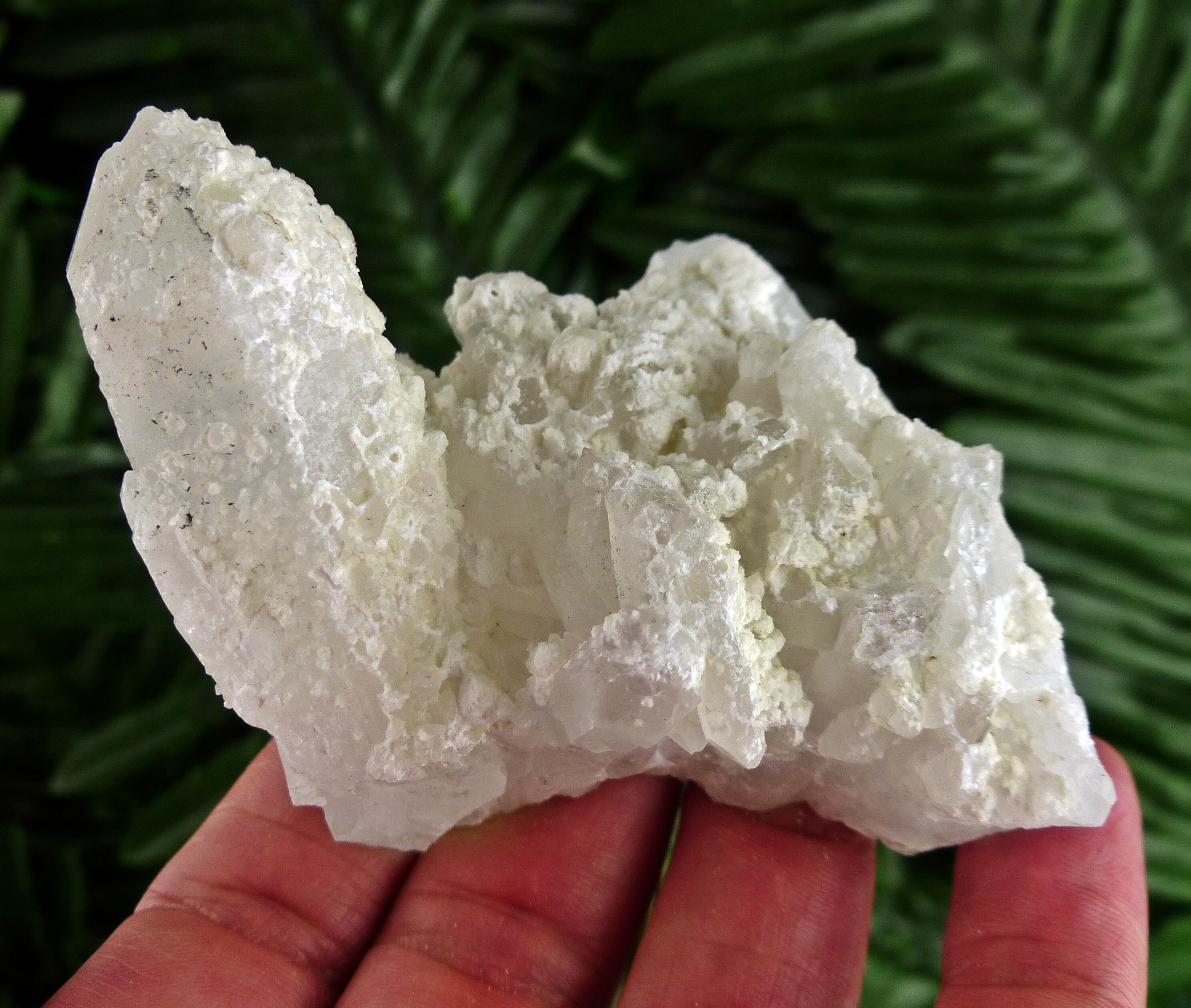 Amazing Milky Quartz with Calcite Crystals Mineral Natural | Etsy