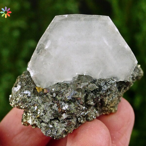 Very nice and Rare Calcite on Sphalerite, Crystal, Mineral, Natural Crystal, Mineral Stone