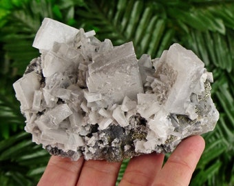 Baryte with Pyrite, Baryte Crystal, Baryte Mineral, White Baryte, Clear Baryte, Clear Mineral, Gift