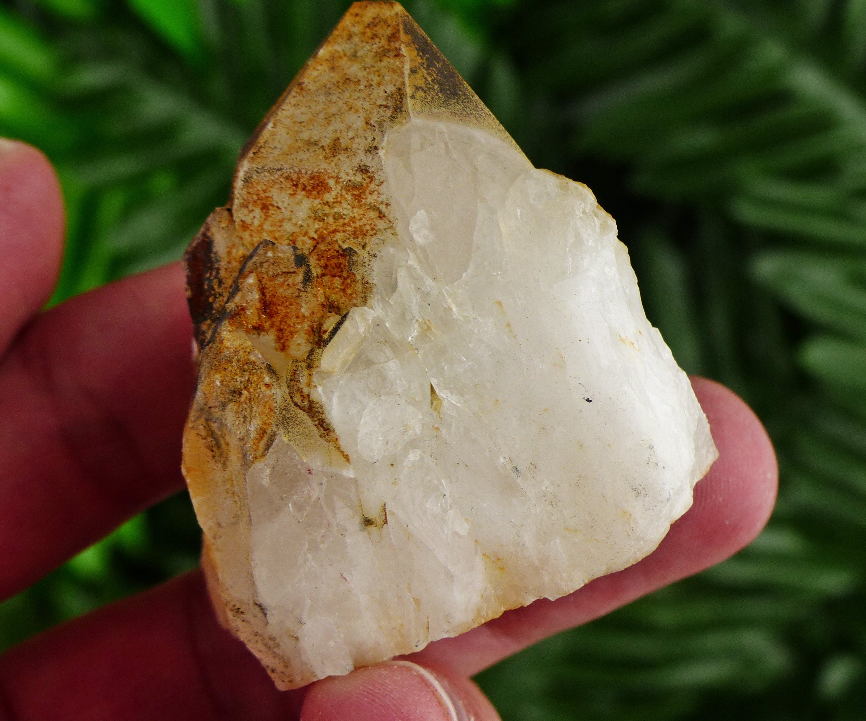 Quartz With Iron Oxide, Raw Crystal, Natural Mineral, Healing