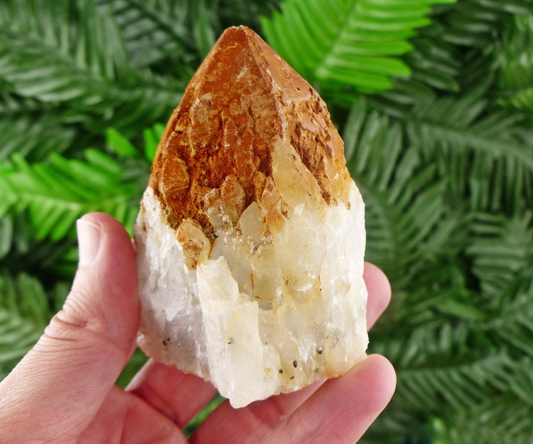 Milky Quartz With Iron Oxide, Quartz Crystal, Natural Mineral, Natural