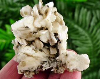 Amazing Calcite with Quartz and Pyrite, Raw Crystal, Natural Mineral, Healing Crystal, Spirituality Crystal, Mineral Specimen B2266