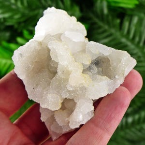 Amazing Chalcedony with Calcite, Raw Crystal, Natural Mineral, Healing Crystal, Mineral Specimen B3572