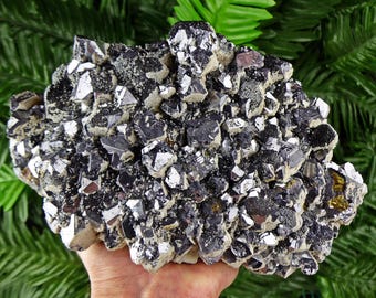 Galena, Sphalerite, Calcite, Raw Crystal, Natural Mineral, Healing Crystal, Mineral Specimen, Borieva Mine Bulgaria, Museum Size