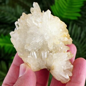 Clear Quartz with Iron Oxide, Raw Crystal, Natural Mineral, Healing Crystal, Spirituality Crystal, Mineral Specimen B3266
