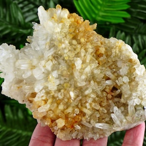 Amazing Quartz with Iron Oxide, Raw Crystal, Natural Mineral, Healing Crystal, Spirituality Crystal, Mineral Specimen B3016