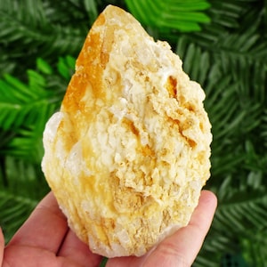 Amazing Milky Quartz with Iron Oxide, Raw Crystal, Natural Mineral, Healing Crystal, Spirituality Crystal, Mineral Specimen B3142