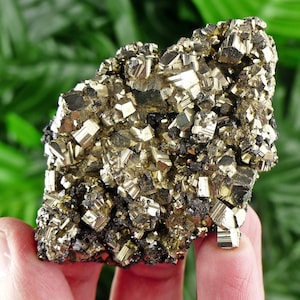 Pyrite with Sphalerite Crystal, Pyrite Crystal, Raw Crystal, Natural Mineral, Crystal Cluster, Healing Crystal, Mineral Specimen