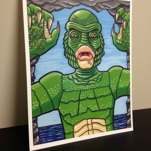 8&quot; x 10&quot; Creature from the Black Lagoon Print FREE SHIPPING!