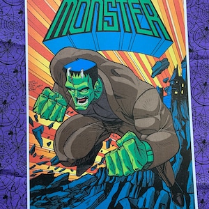 Frankenstein&#39;s Monster Savage Dragon homage print