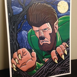 8&quot; x 10&quot; Wolfman Print FREE SHIPPING!