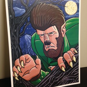 11&quot; x 14&quot; Wolfman Print FREE SHIPPING!