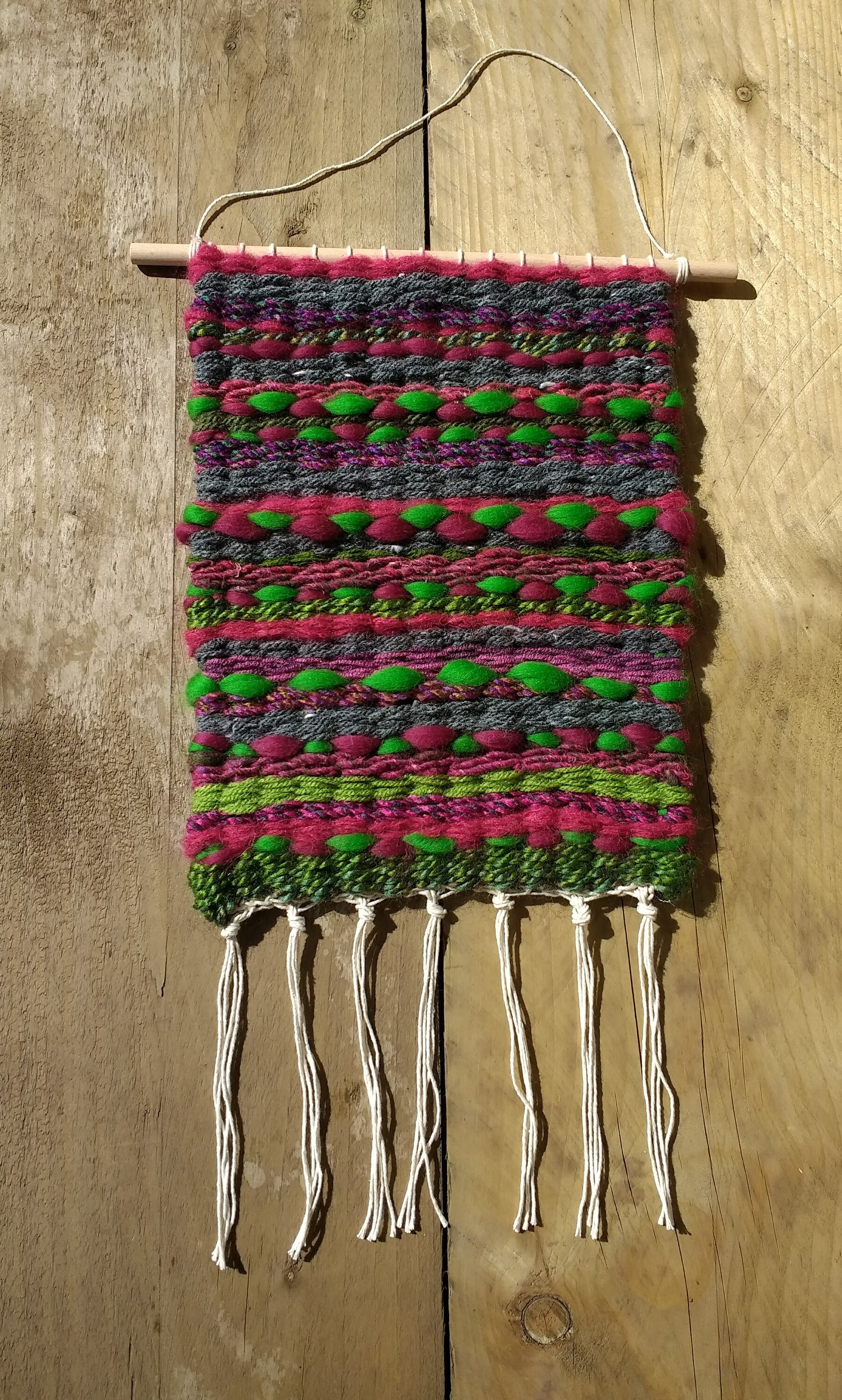 Wall Hanging Peg Loom Weaving Art Wall Art Home Decor Etsy