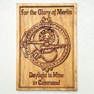 Amulet of Daylight Carved Wooden Wall Art