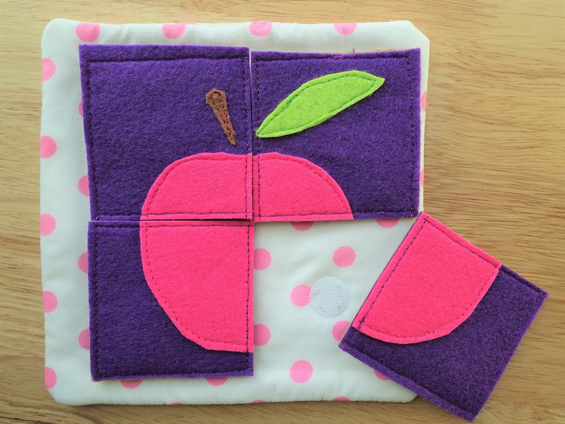 custom name add on option available Custom toddler busy quiet book felt fabric activity book choose between 5-8 pages