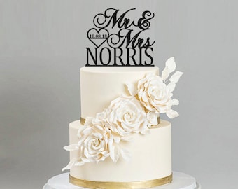 personalized wedding cake topper