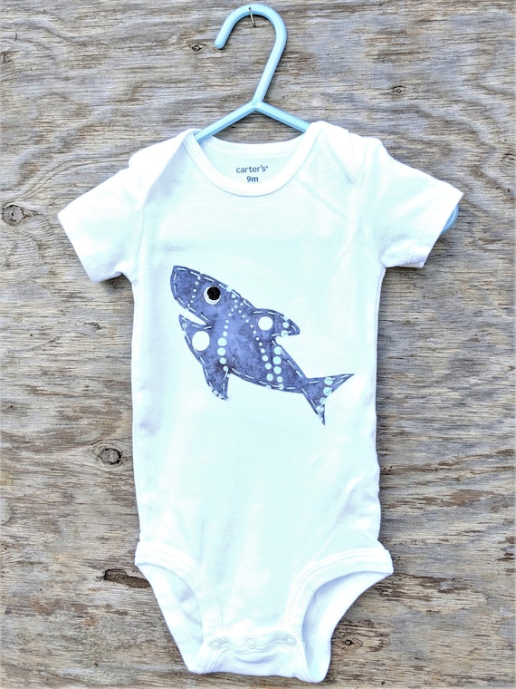 Shark Onesie Bodysuit Baby Boy | Etsy