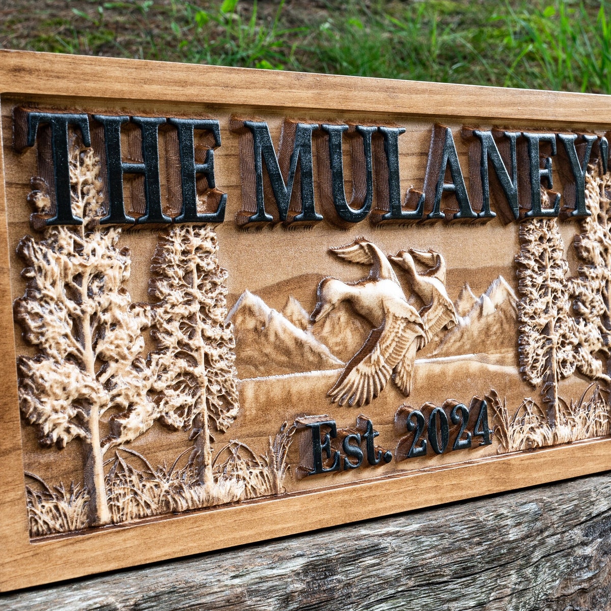 Personalized Wood Sign 9.25x23