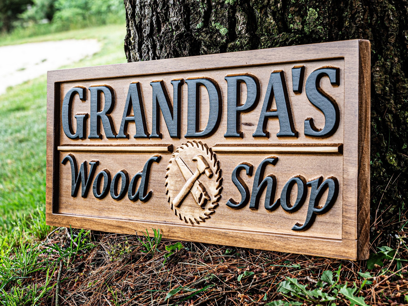 Image of Custom Wooden Shop Sign