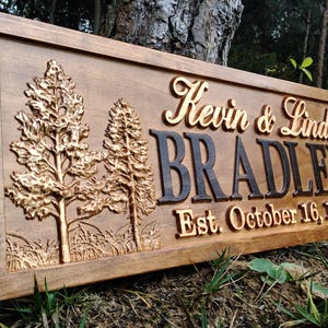 Custom Cabin Sign | Personalized Wood Sign | Cabin Decor | Mountain Decor | Man Cave Sign | Lake House Decor | Rustic Wood Sign | 3D Sign