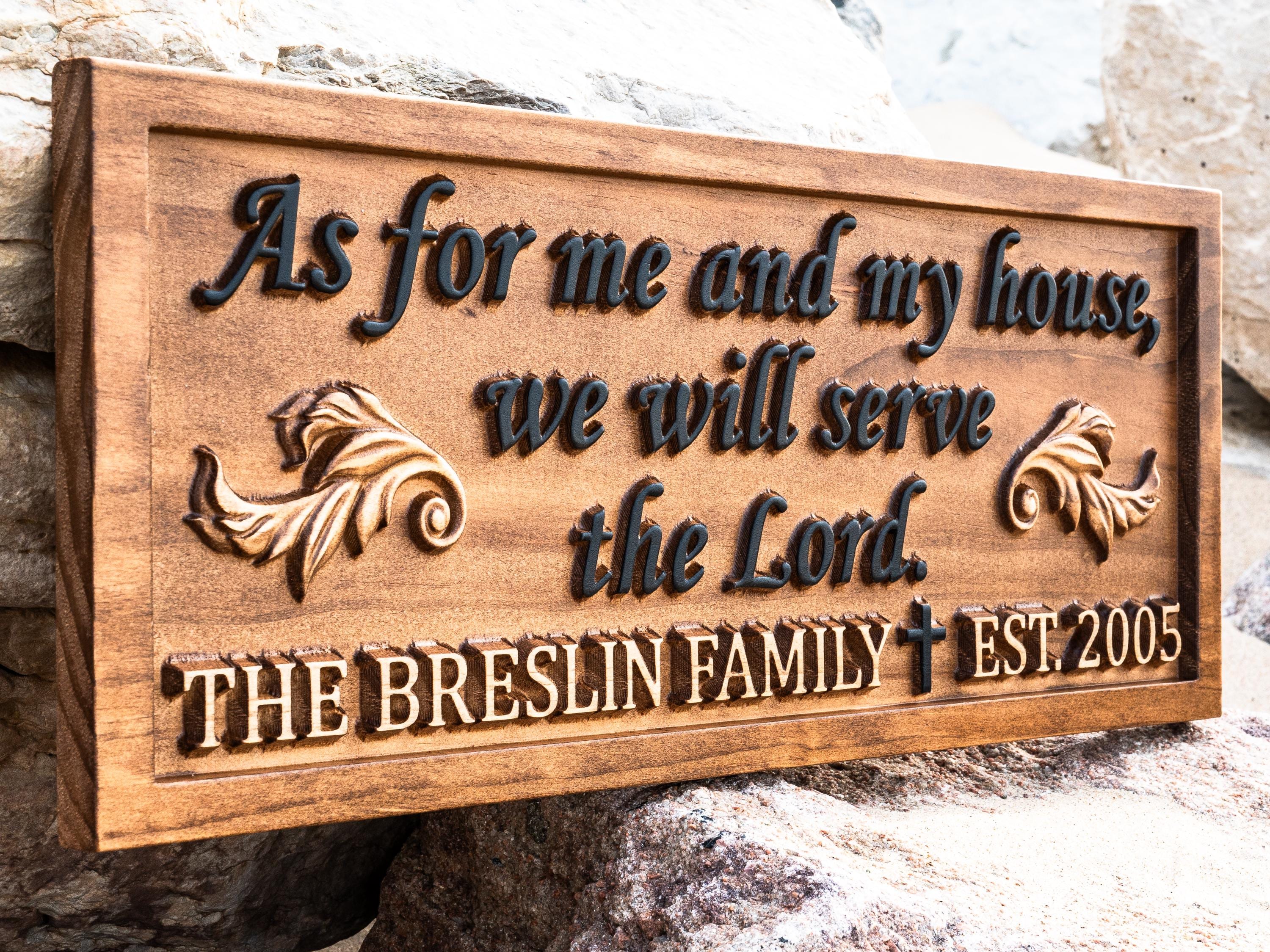 Personalized Wooden Religious Wedding Gift | Established Family Name Sign | Christian Wedding Gift | Wood Cross Farmhouse Decor Housewarming