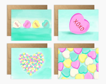 SWEET AS CANDY Love Notes - Set of 8 - By Palmer Street Press