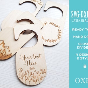 Closet Dividers SVG bundle by Oxee, kids closet svg, adult floral closet dividers svg, Cut Files Cricut, glowforge svg, mountains