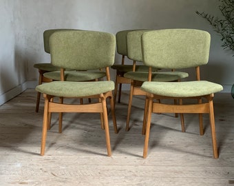 Scandinavian vintage chairs by Gunnar Sorlie - set of 6