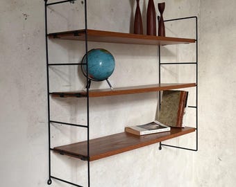 String Style Vintage Wire Wall Shelves