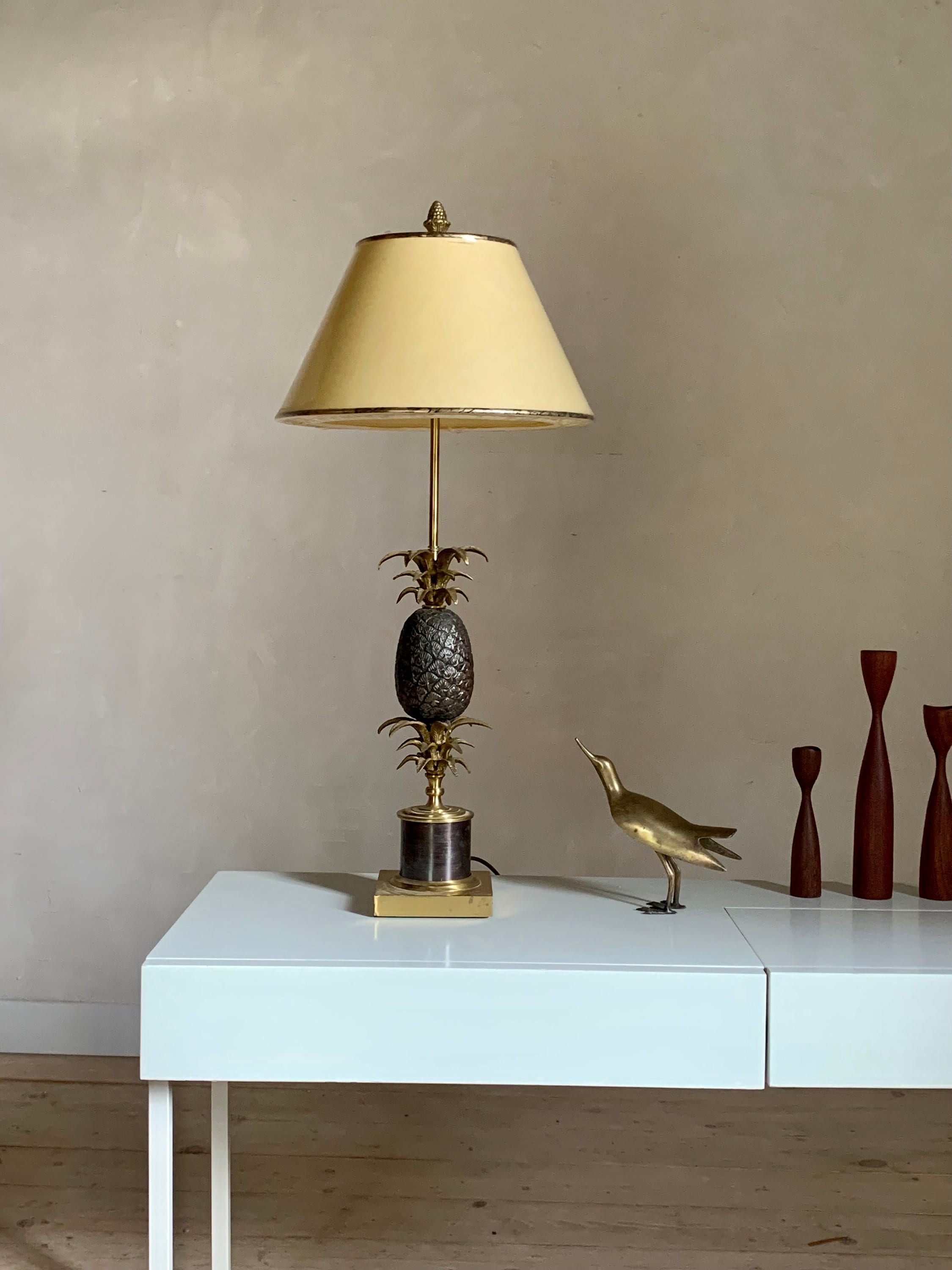 Paire de lampes de table vintage, travail Franç